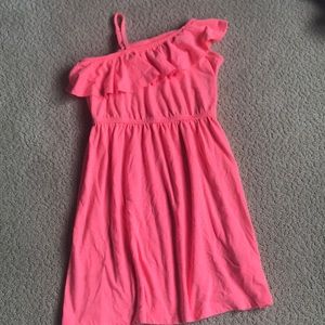 Justice peach one-Shoulder dress, Size M 8
